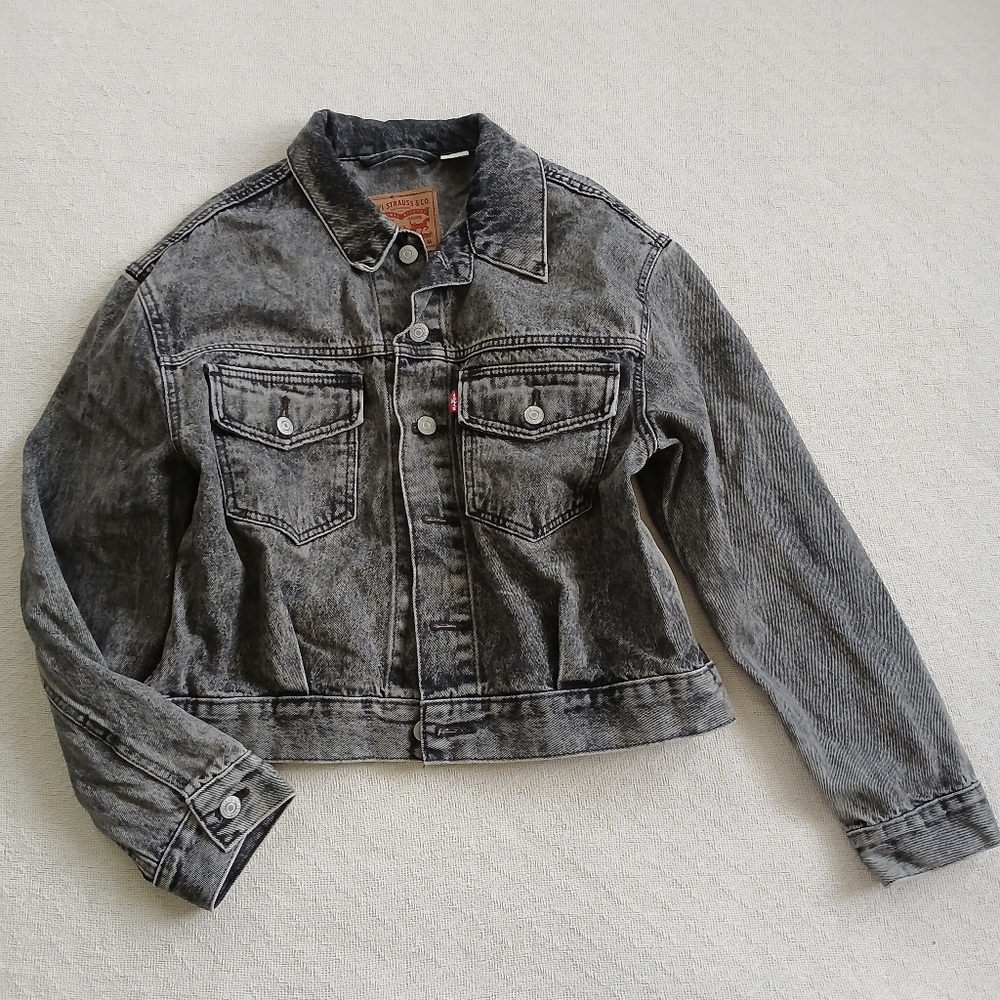 levis ♡ oversized utility trucker jacket - image 2